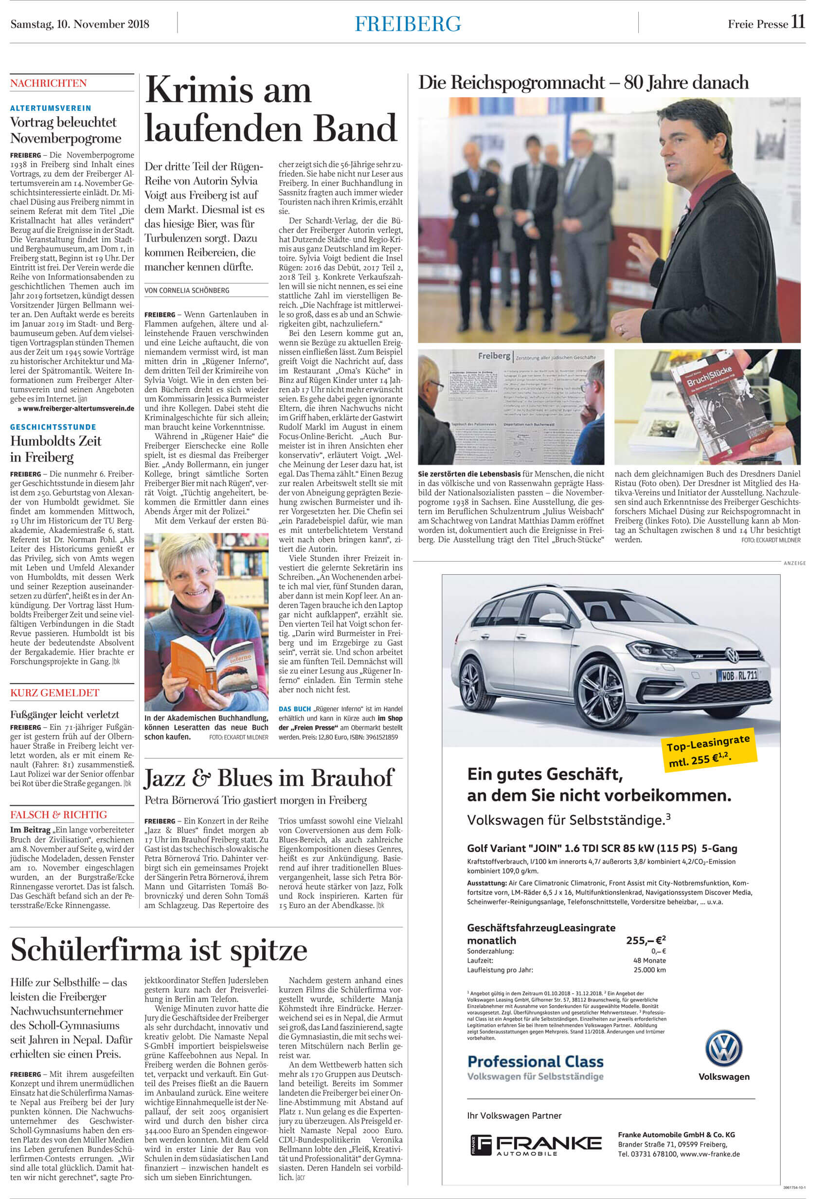 Rügener Inferno in der Freien Presse