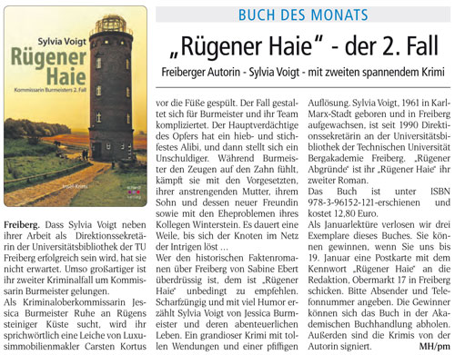 Rügener Haie im der Wochenendspiegel